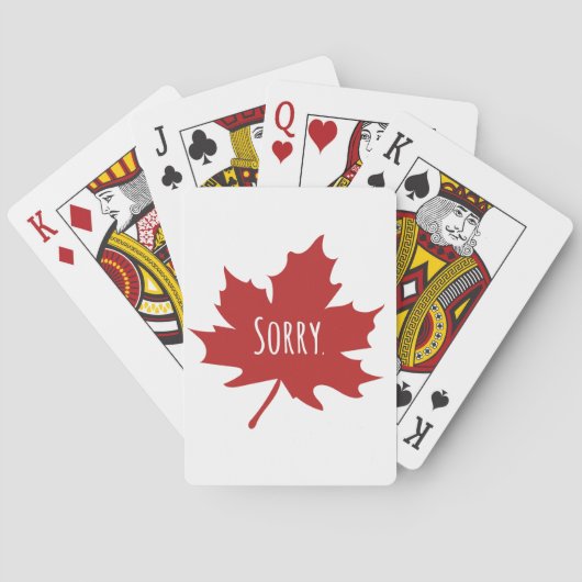Funny Canadian Pokerkaarten (Achterkant)