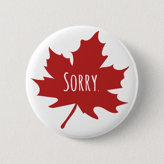 Funny Canadian Ronde Button 5,7 Cm (Voorkant)