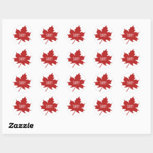 Funny Canadian Ronde Sticker