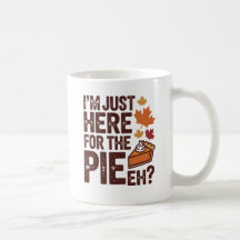 Funny Canadian Thanksgiving Pie 'Eh' Retro Fall 