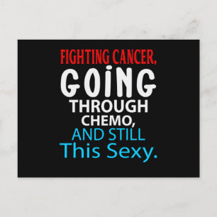 Funny Cancer Fighter Inspirerend Quote Chemo Pat Aankondigingskaart