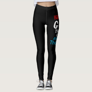 Funny Cancer Fighter Inspirerend Quote Chemo Pat Leggings
