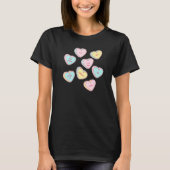 Funny Candy Heart Messages Premium T-shirt (Voorkant)