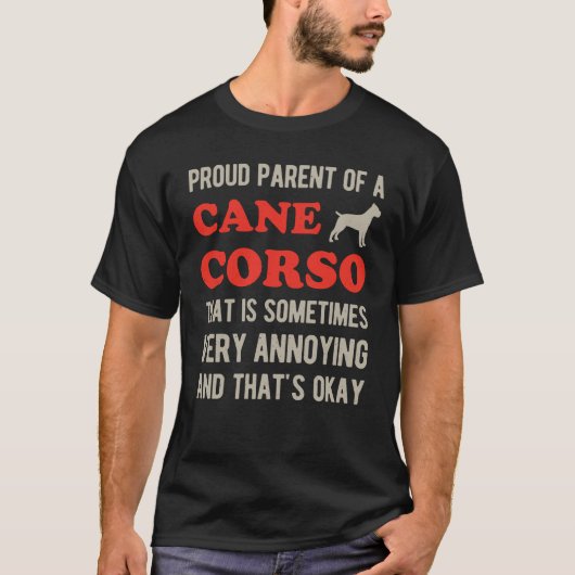 Funny Cane Corso T-shirt (Voorkant)
