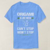 Funny Cant Stop Origami T-shirt (Design voorkant)
