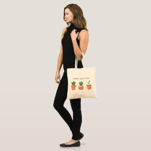 Funny canvas tas, planten minnaar tote bag