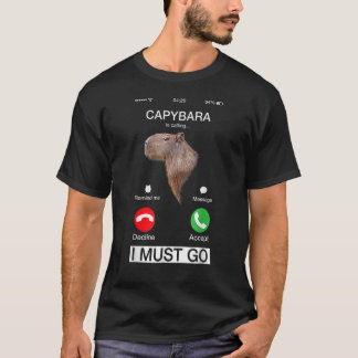 Funny Capibara Rodent Capybara heet Animal L T-shirt