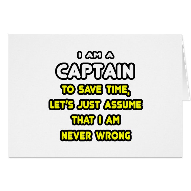 Funny Capitaine T-shirts et cadeaux (Devant horizontal)