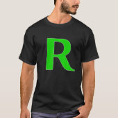 Funny Capital Letter R - R Alphabet Mannen Wo T-shirt (Voorkant)