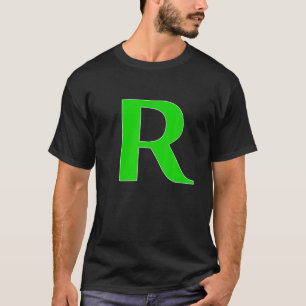 Funny  Capital Letter R - R Alphabet Mannen Wo T-shirt