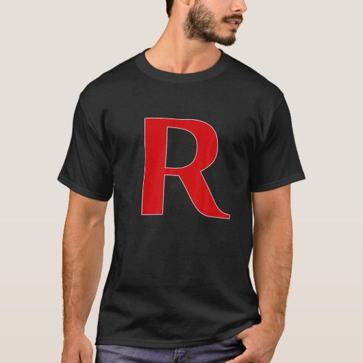 Funny  Capital Letter R - R Alphabet T-shirt (Voorkant)