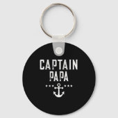 Funny Captain Papa Anchor Design Sleutelhanger (Voorkant)