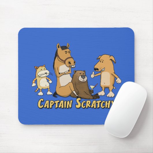 Funny Captain Scratchy Muismat (Met muis)