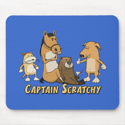 Funny Captain Scratchy Muismat (Voorkant)