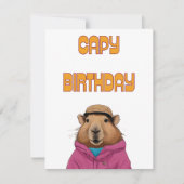 Funny Capybara Animal Capybara Verjaardag Kaart (Voorkant)