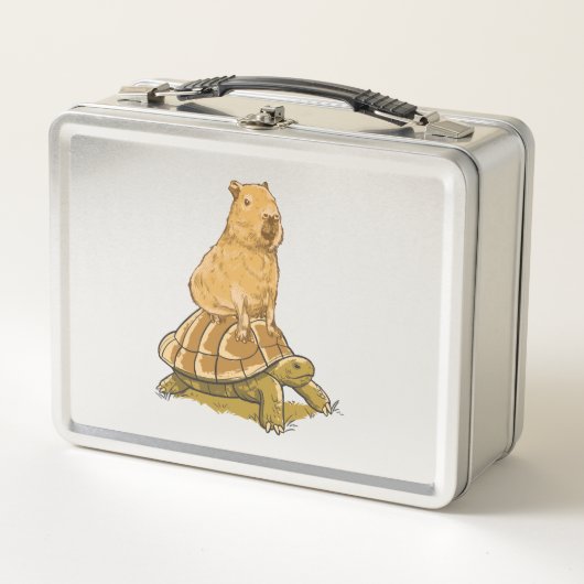 Funny Capybara Animal Turtle Cute Capybara (Voorkant)