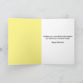 Funny Capybara Anniversaire Carte de voeux pliée (Intérieur)