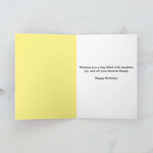 Funny Capybara Anniversaire Carte de voeux pliée (Intérieur)