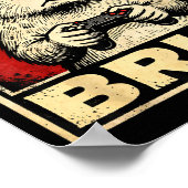 Funny Capybara Gamer Bruh Graphic Tee Men Boys Tee Poster (Hoek)