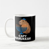 Funny Capybara Happy Hanukkah Chanukah Jewish Men Koffiemok (Links)