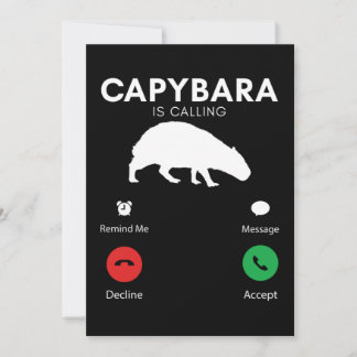 Funny Capybara Humorisas Kaart