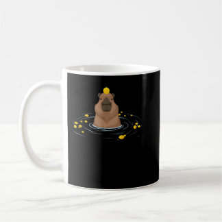 Funny Capybara in water met Lemons Meme Koffiemok