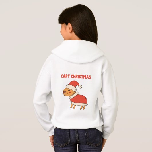 Funny Capybara Père Noël Capy Noël (Dos entier)