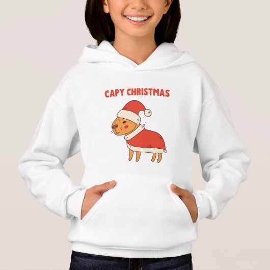 Funny Capybara Père Noël Capy Noël (Devant)