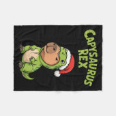Funny Capybara T-rex Costume Christmas Kids Boys Fleece Deken (Voorkant (Horizontaal))