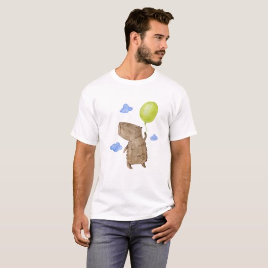 Funny capybara t-shirt (Voorkant volledig)