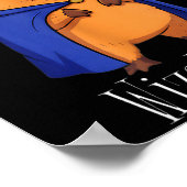 Funny Capybara Wizard Costume Wizabara Graphic Kid Poster (Hoek)