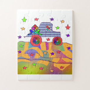 FUNNY CAR EASY KINDER PUZZLE LEGPUZZEL