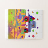 FUNNY CAR FACILE ENFANTS PUZZLE (Horizontal)