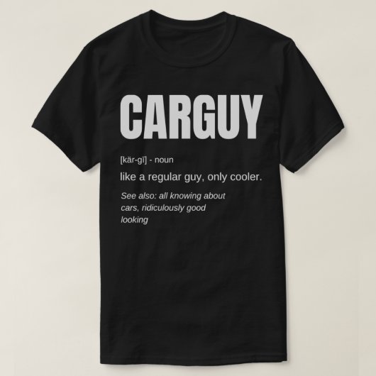 Funny Car Guy Cadeau CARGUE Définition Pullover (Design devant)