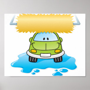Funny car in een Poster van de auto