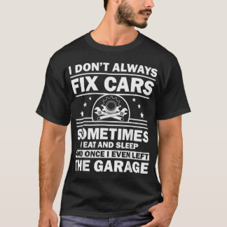 Funny Car Mechanic Design for Men Automobile Mecha T-shirt