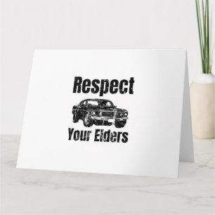 Funny Car - respect voor uw oudere man Kaart