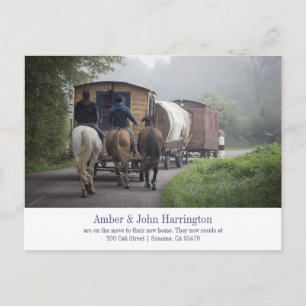 Funny Caravan Photo Moving Faire-part