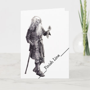 Funny Card Pensioen Finish Line & Old Guy Humor Kaart