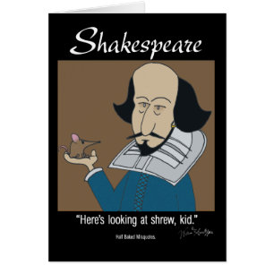 Funny Card - Shakespeare en de Shrew