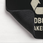 Funny Cardboard Box Breaker Downer Sarcastic Retro Muismat (Hoek)