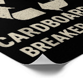 Funny Cardboard Box Breaker Downer Sarcastic Retro Poster (Hoek)