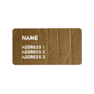 Funny Cardboard Etiket