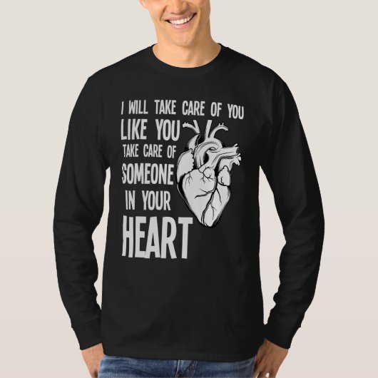 Funny Cardiac Nurse Quote Anatomical Heart Disease T-shirt (Voorkant)