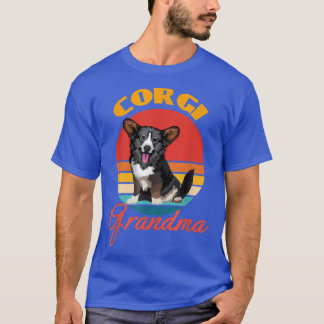 Funny Cardigan Welsh Corgi Grandma Hondenliefhebbe T-shirt