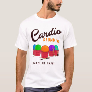 Funny Cardio Drumming Humor Gezegden Cardio Group T-shirt