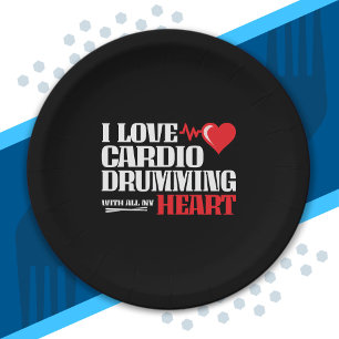 Funny Cardio Drumming Quote Fitness Motivation Papieren Bordje