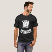 Funny Cards Black Jack Blackjack Gamble Casino Las T-shirt (Voorkant volledig)