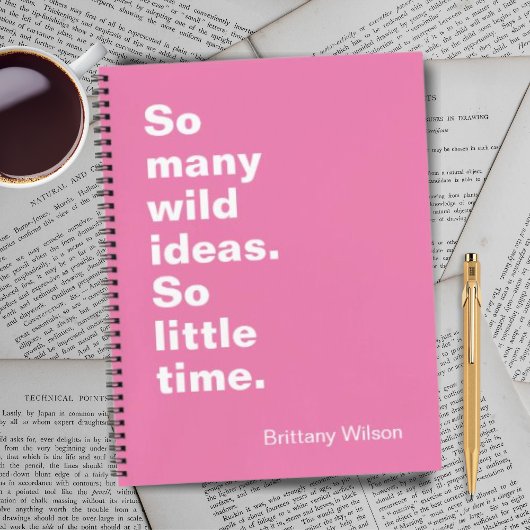 Funny Carnet spiral rose