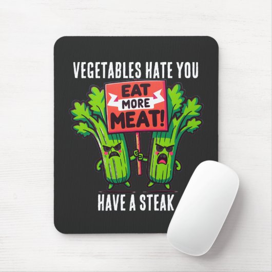 funny carnivore Mousepad Muismat (Met muis)